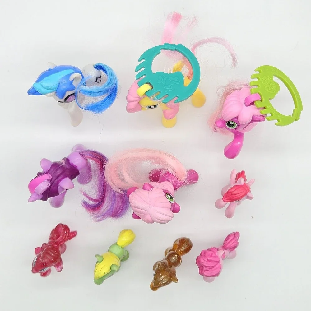 Lot of 10 My Little Pony Figures Blind Bag Mini Hair Ponies Hasbro MLP Lot